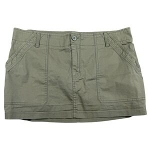 Wild Fable Cargo Mini Skirt Women's Size Large Mid-Rise Olive Green Gorpcore Y2K